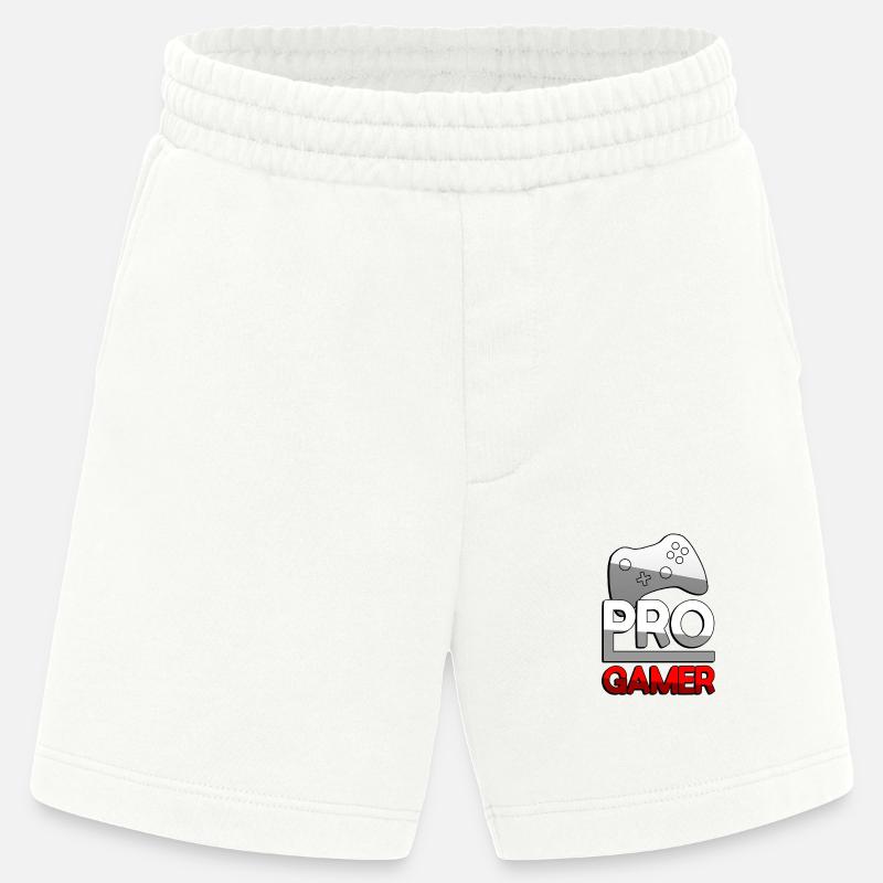 PRO GAMER (Rot) + Controller - Gaming - Heavyweight Shorts - made by SPREAD  - OFF WHITE