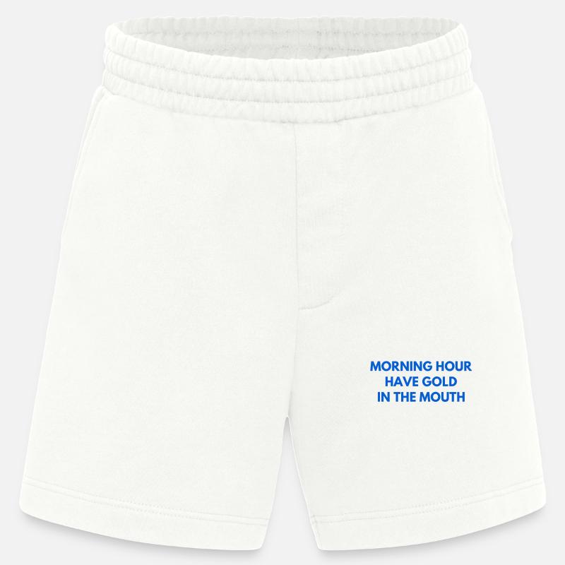 ich bin ein früher Vogel - Heavyweight Shorts - made by SPREAD - OFF WHITE