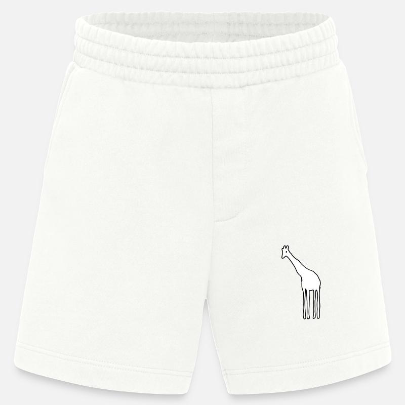 tier giraffe symbol - Heavyweight Shorts - made by SPREAD  - OFF WHITE