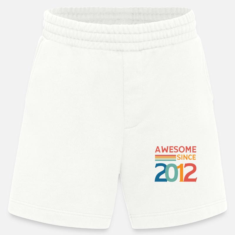 Awesome since 2012 - Heavyweight Shorts - made by SPREAD  - OFF WHITE