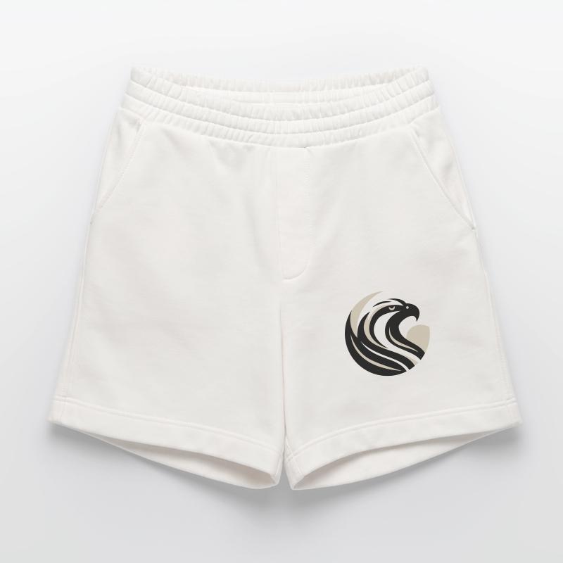 Stylized Eagle Head Heavyweight Shorts - made by SPREAD 