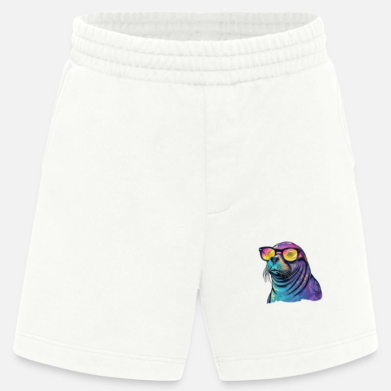 Robbe Seelöwe Sonnenbrille - Heavyweight Shorts - made by SPREAD - OFF WHITE