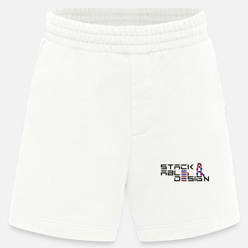 Stackable Design - Humans - Heavyweight Shorts - made by SPREAD  - OFF WHITE