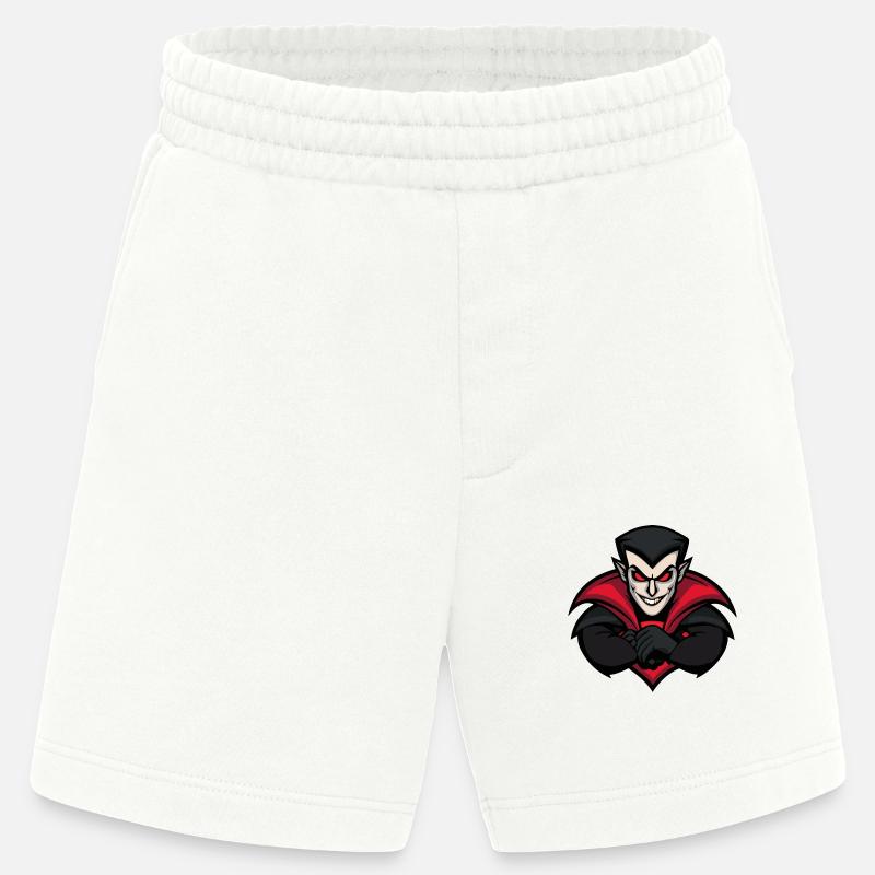 Vampire Halloween Comic - Heavyweight Shorts - made by SPREAD  - OFF WHITE