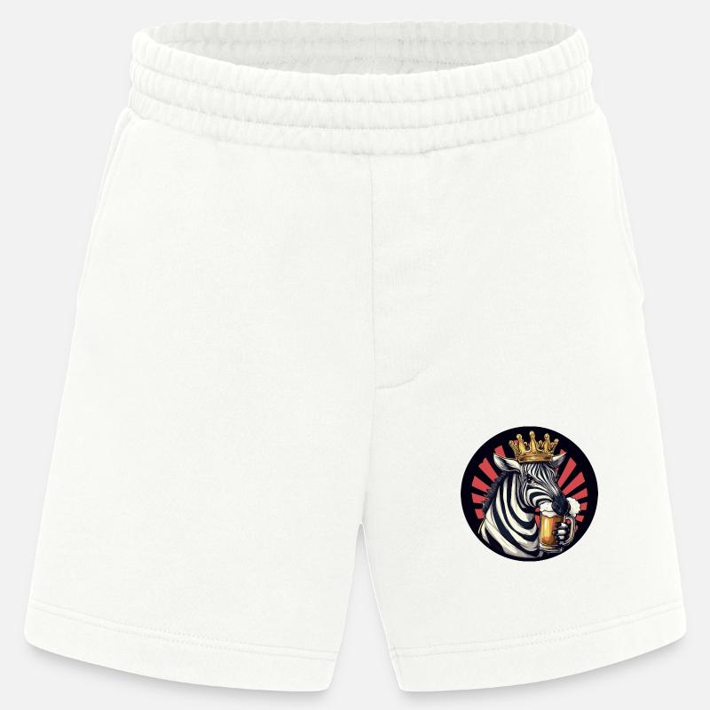 Zebra Bier Comic - Heavyweight Shorts - made by SPREAD  - OFF WHITE