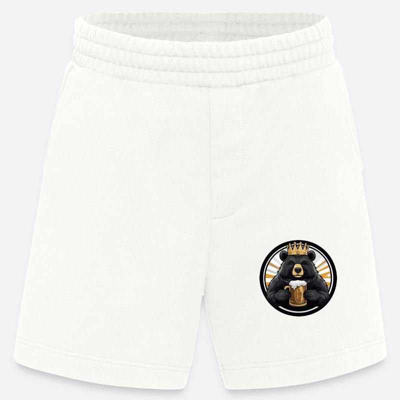 Bear Beer Comic - Heavyweight Shorts - made by SPREAD  - OFF WHITE