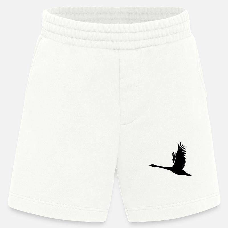 Tattoo Style Schwan - Heavyweight Shorts - made by SPREAD  - OFF WHITE