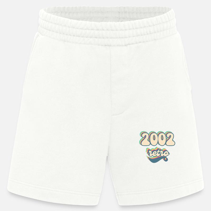 2002 Retro Geschenkidee - Heavyweight Shorts - made by SPREAD  - OFF WHITE