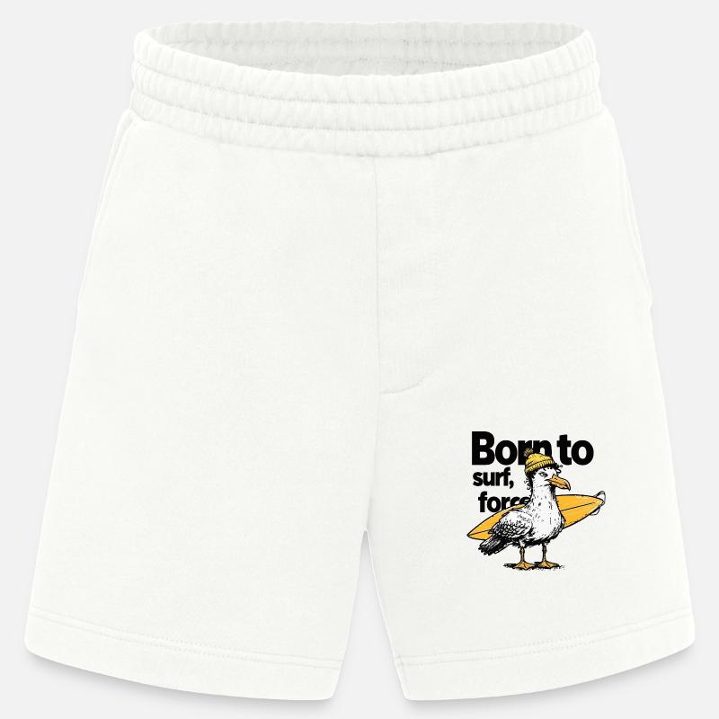 Surfen Möwe mit Einstellung - Heavyweight Shorts - made by SPREAD  - OFF WHITE