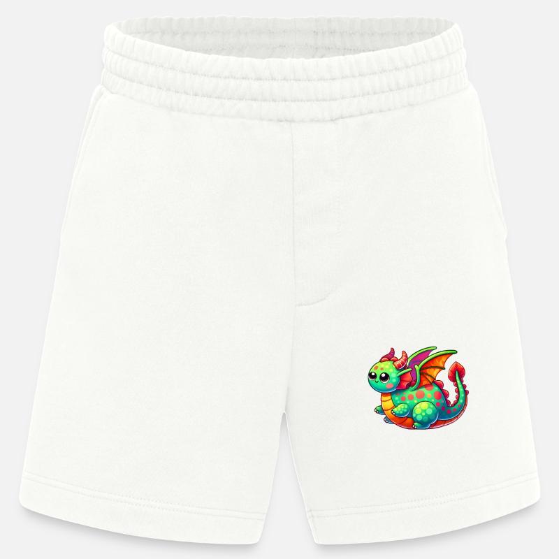 Dragon Comic - Heavyweight Shorts - made by SPREAD  - OFF WHITE