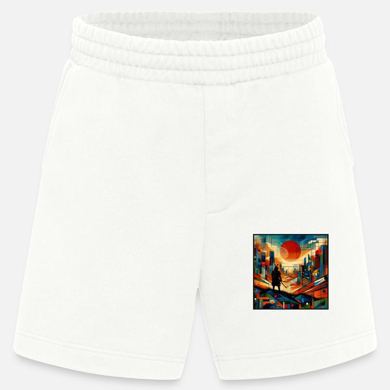 Samurai vor roter Sonne - Heavyweight Shorts - made by SPREAD  - OFF WHITE