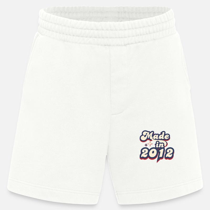 Made in 2012 retro - Short bio épais fabriqué en UE - OFF WHITE