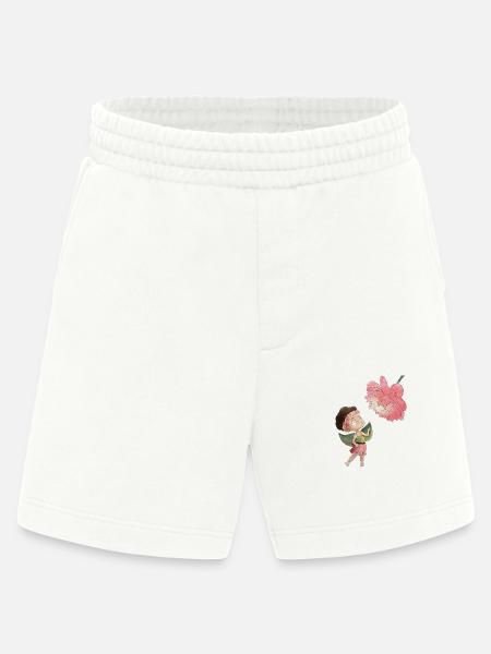 Magical fairy with peony - Heavyweight Shorts - made by SPREAD - OFF WHITE