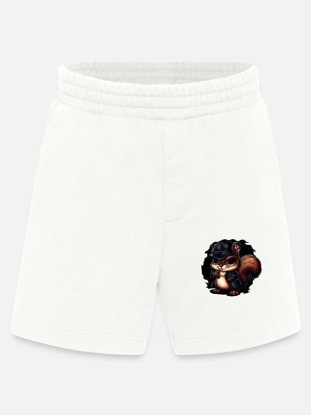Cooles Gangster-Eichhörnchen-Design - Heavyweight Shorts - made by SPREAD - OFF WHITE