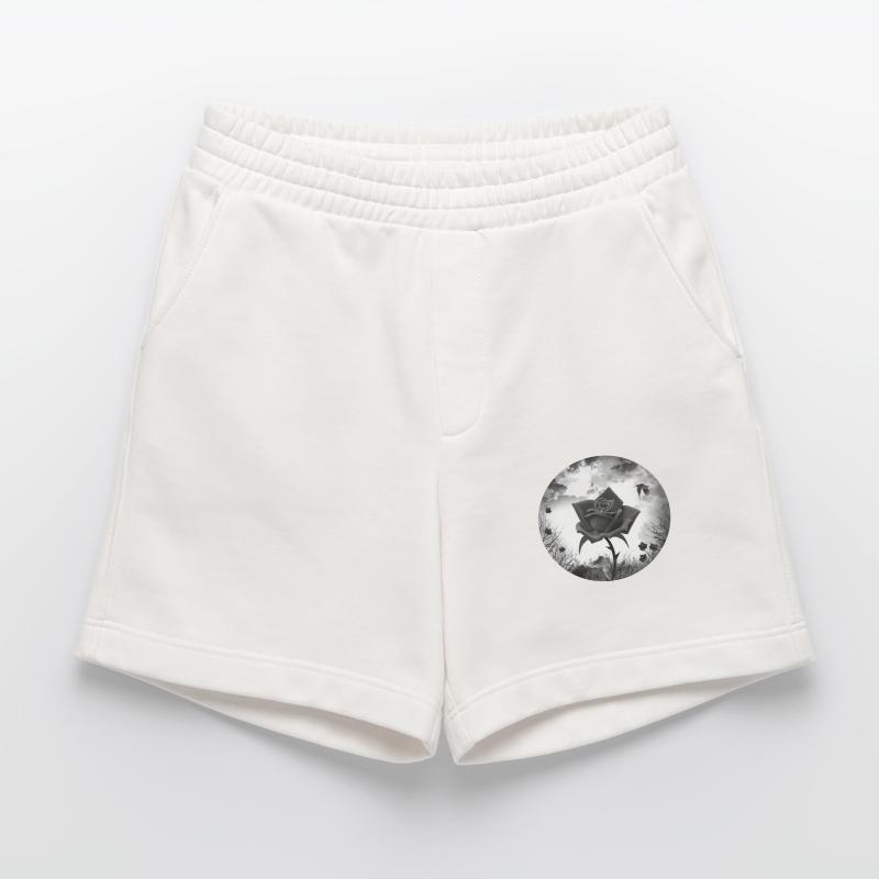 schwarze Rose Goth Gothic Heavyweight Shorts - made by SPREAD 