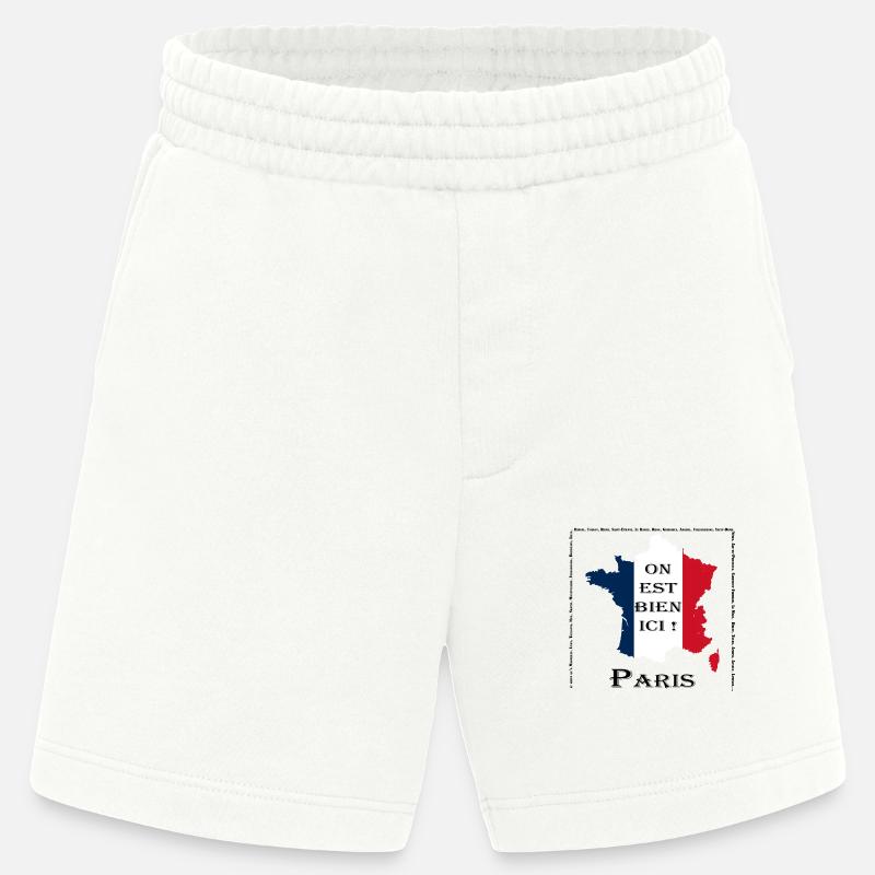 On est bien à Paris - Short bio épais fabriqué en UE - OFF WHITE