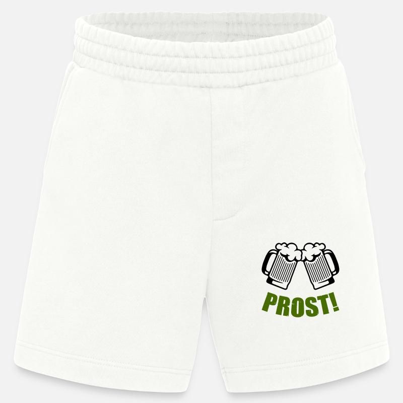 bier prost - Heavyweight Shorts - made by SPREAD  - OFF WHITE