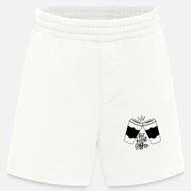 Kaffeezeit Doppelpack - Heavyweight Shorts - made by SPREAD  - OFF WHITE