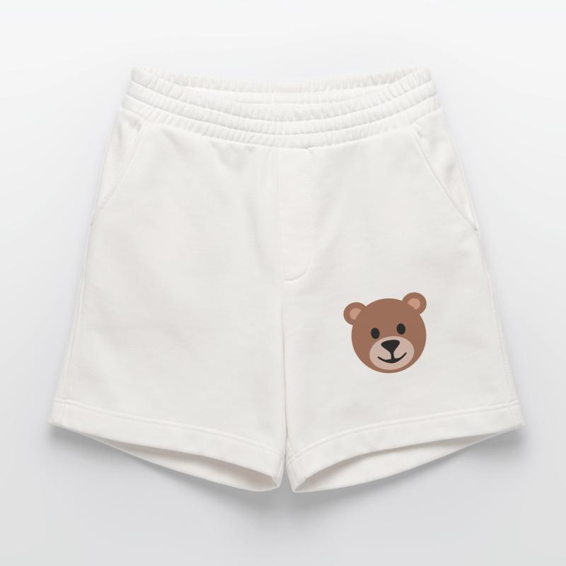 Teddy Face Brown | ~NU relations | Vector Heavyweight Shorts - made by SPREAD 