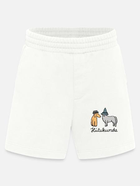 Huetehunde Hütehund Hunde mit Hut - Heavyweight Shorts - made by SPREAD  - OFF WHITE