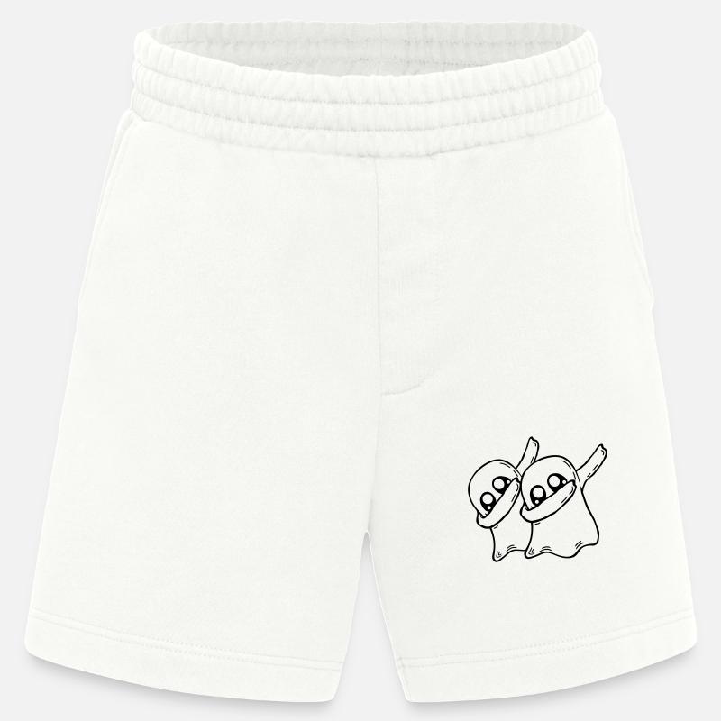 Team 2 Dabbing Ghosts - Heavyweight Shorts - made by SPREAD  - OFF WHITE