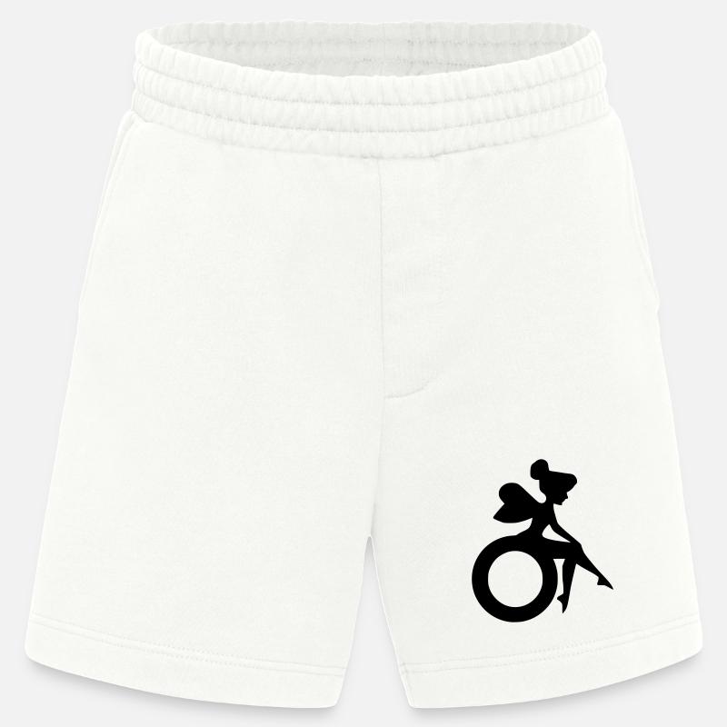 Bild einer Fee im Rollstuhl # - Heavyweight Shorts - made by SPREAD  - OFF WHITE
