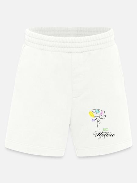 Bunte Bio-Naturblumen - Heavyweight Shorts - made by SPREAD  - OFF WHITE