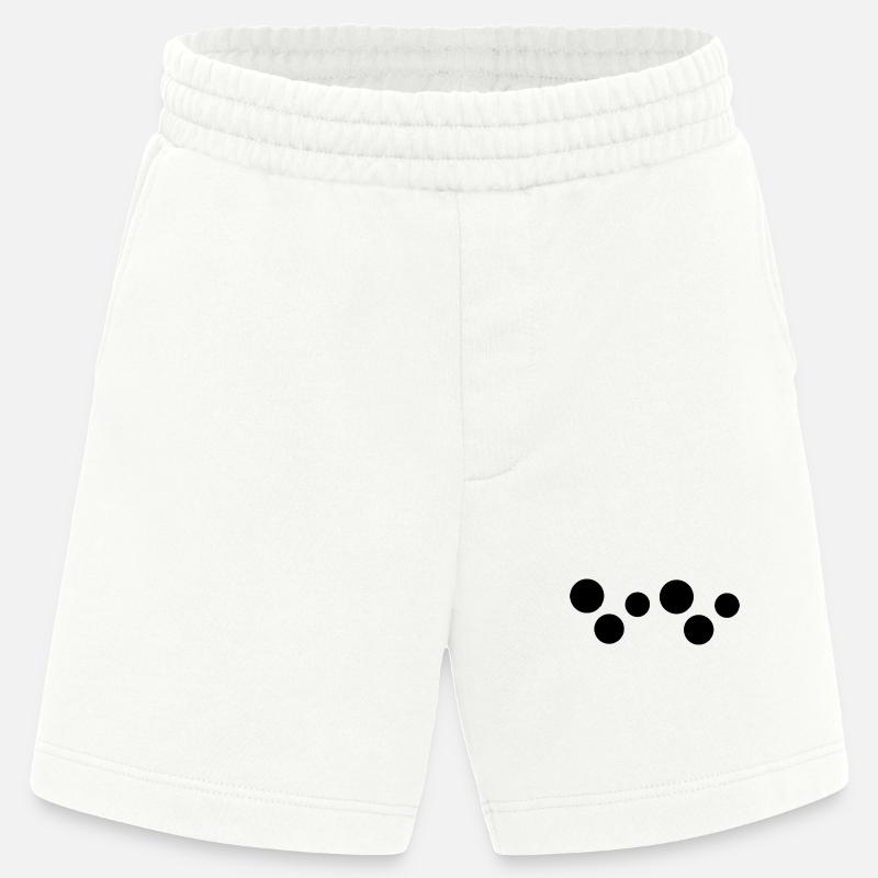 Six Circles Circle Shape - Heavyweight Shorts - made by SPREAD - OFF WHITE