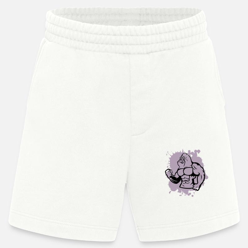 gorilla stark tier - Heavyweight Shorts - made by SPREAD  - OFF WHITE