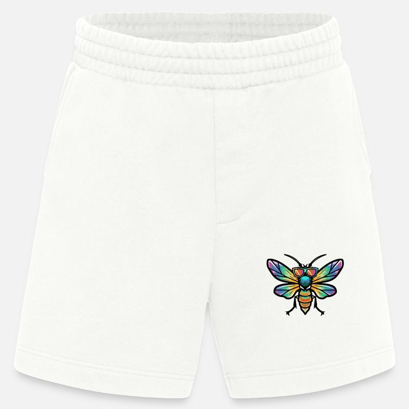 Libelle Cool Comic - Heavyweight Shorts - made by SPREAD  - OFF WHITE
