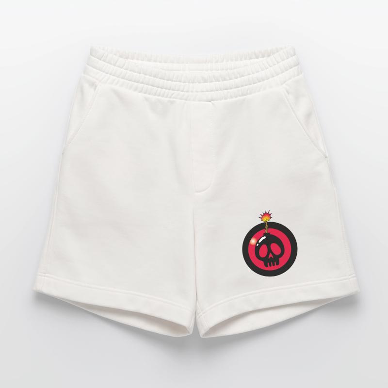 Exploding Skull Heavyweight Shorts - made by SPREAD 