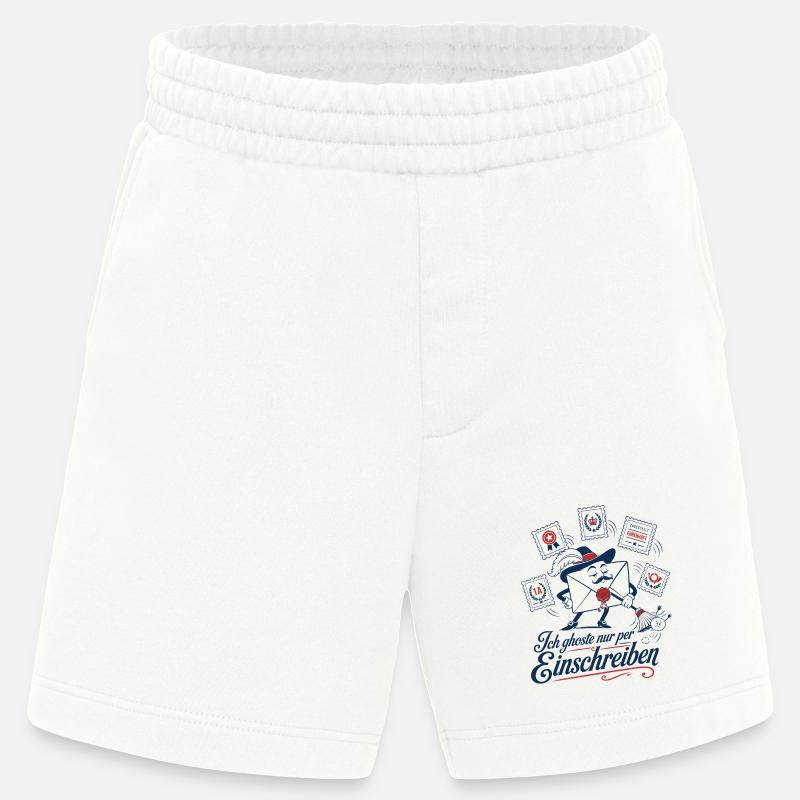 Ich ghoste nur per Einschreiben - Heavyweight Shorts - made by SPREAD  - OFF WHITE