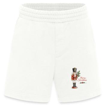 Aquarell Weihnachtsnussknacker - Heavyweight Shorts - made by SPREAD  - OFF WHITE - Vorne