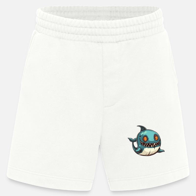 Whale Halloween Comic Funny - Heavyweight Shorts - made by SPREAD - OFF WHITE
