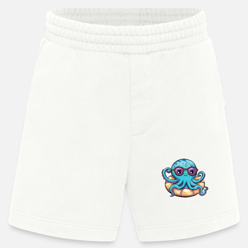 Oktopus Comic Cool - Heavyweight Shorts - made by SPREAD  - OFF WHITE