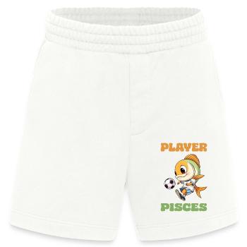 Fußball Spieler Sternzeichen Fische Fußballverein - Heavyweight Shorts - made by SPREAD  - OFF WHITE - Vorne