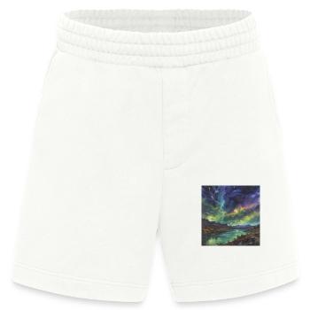 Polarlicht über dem stillen See - Heavyweight Shorts - made by SPREAD  - OFF WHITE - Vorne