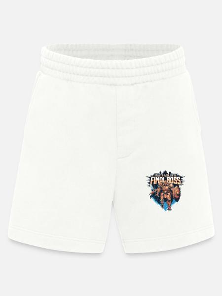 I'm the FinalBoss – Powerful Character - Heavyweight Shorts - made by SPREAD - OFF WHITE