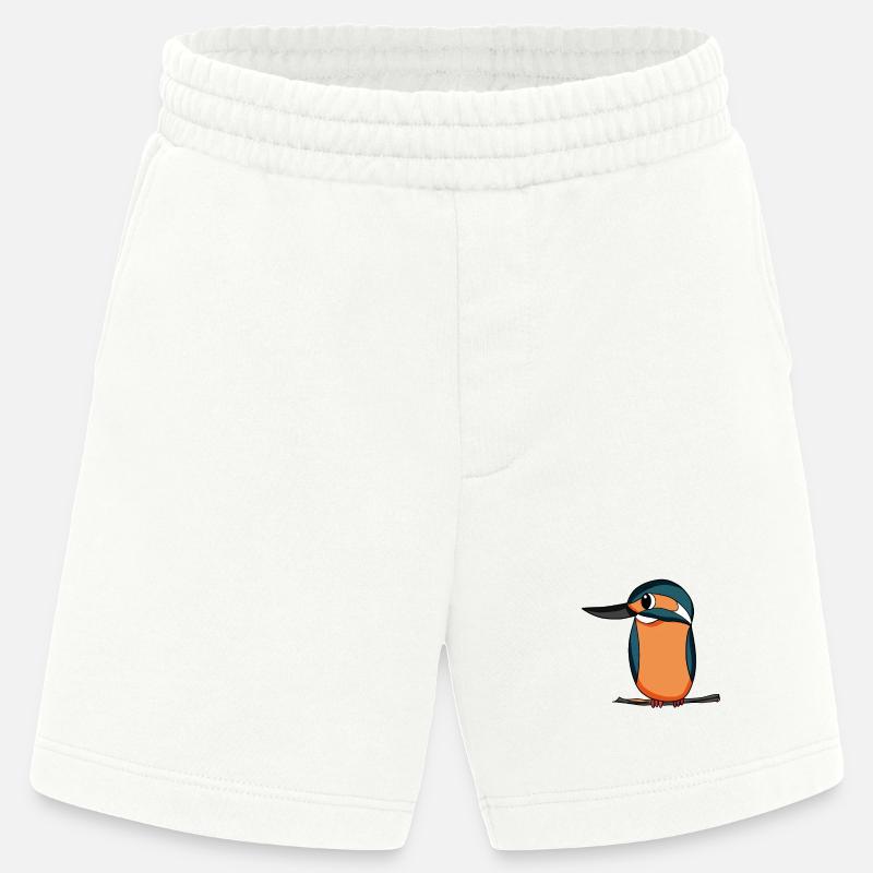Eisvogel Blauer Vogel - Heavyweight Shorts - made by SPREAD - OFF WHITE