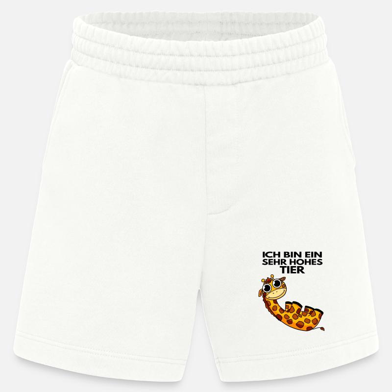 Teamleiter Giraffe Trainer Leitung Chef - Heavyweight Shorts - made by SPREAD - OFF WHITE
