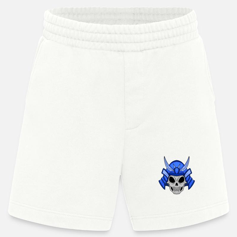 Samurai Schädel - Heavyweight Shorts - made by SPREAD - OFF WHITE
