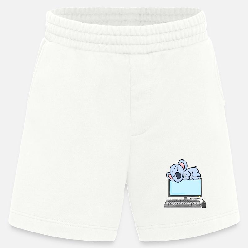 Koala Computer Nerd Programmierer Geschenk - Heavyweight Shorts - made by SPREAD  - OFF WHITE