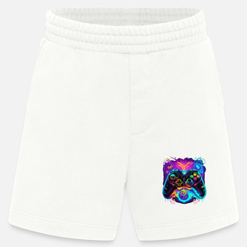 Power Graffiti Gaming Controller - Short bio épais fabriqué en UE - OFF WHITE
