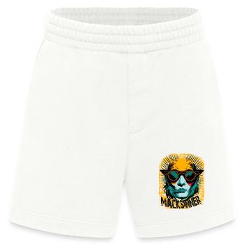 Sonnenbrillen-Girl im Sonnenburst - Heavyweight Shorts - made by SPREAD  - OFF WHITE - Vorne