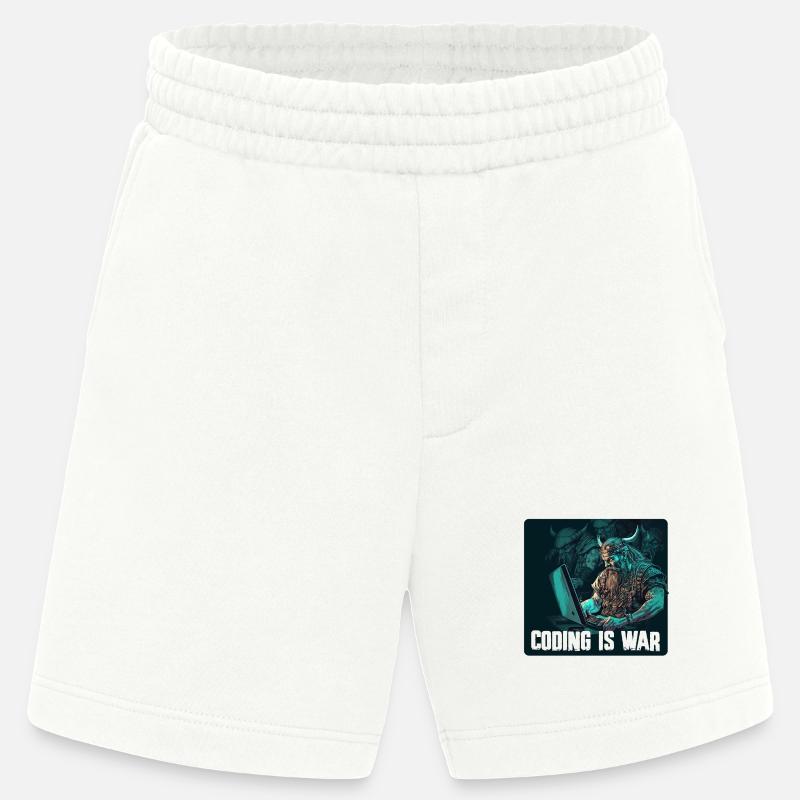 Programmier Wikinger - Heavyweight Shorts - made by SPREAD  - OFF WHITE