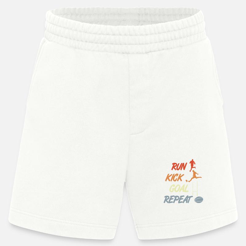Rugby Motivation - Heavyweight Shorts - made by SPREAD  - OFF WHITE