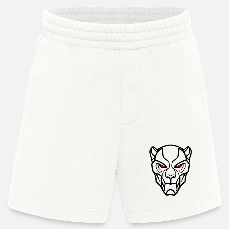 Vector Löwenkopf Design - Heavyweight Shorts - made by SPREAD  - OFF WHITE