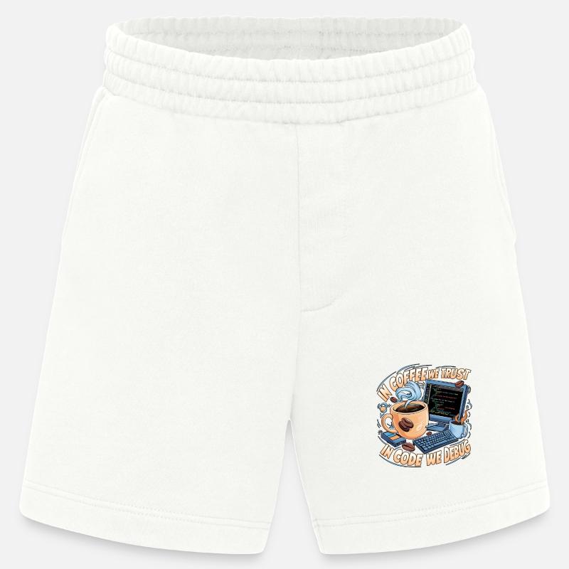 KaffeeCode Debug: In Code Wir Debuggen - Heavyweight Shorts - made by SPREAD  - OFF WHITE