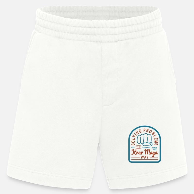 Solving problems the Krav Maga way - Heavyweight Shorts - made by SPREAD  - OFF WHITE