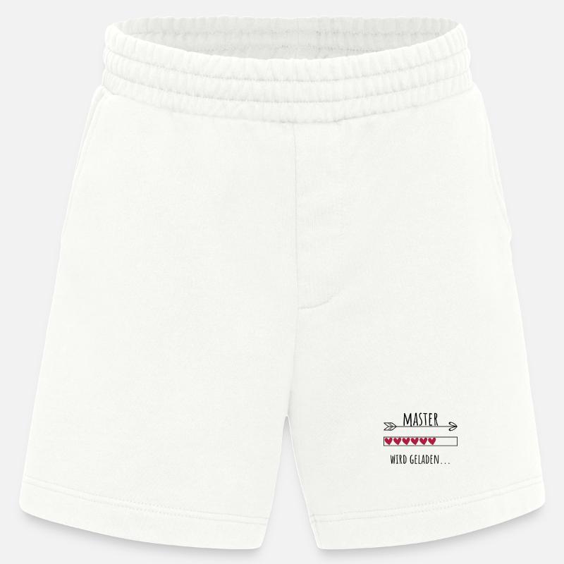 Master Ausbildung Personalisierter Beruf Mädchen - Heavyweight Shorts - made by SPREAD  - OFF WHITE
